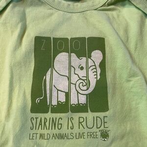 No Zoo Onesie for the animal rights/vegan crowd